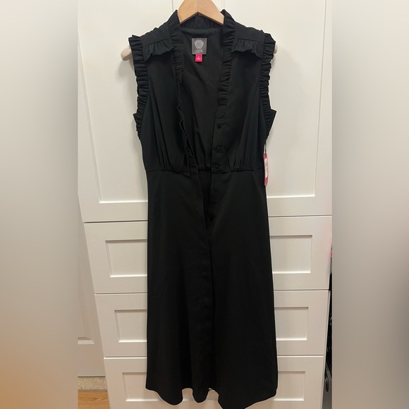 Vince Camuto Dresses & Skirts - Vince Camuto Black Midi Dress Size 2